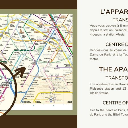 Apartment 1 Bedroom # Paris 14 # Alesia 外观 照片